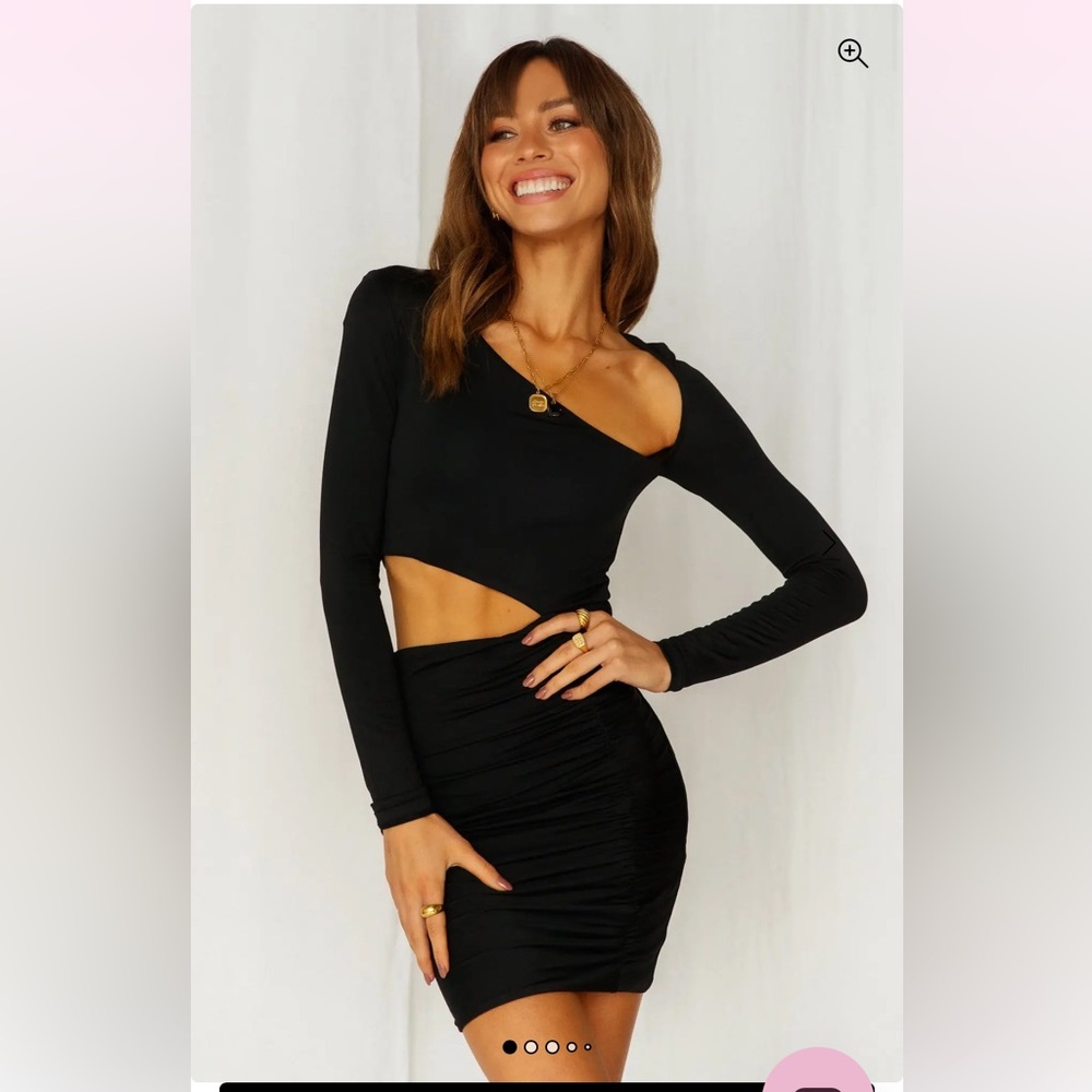 Chic Black Cutout Dress